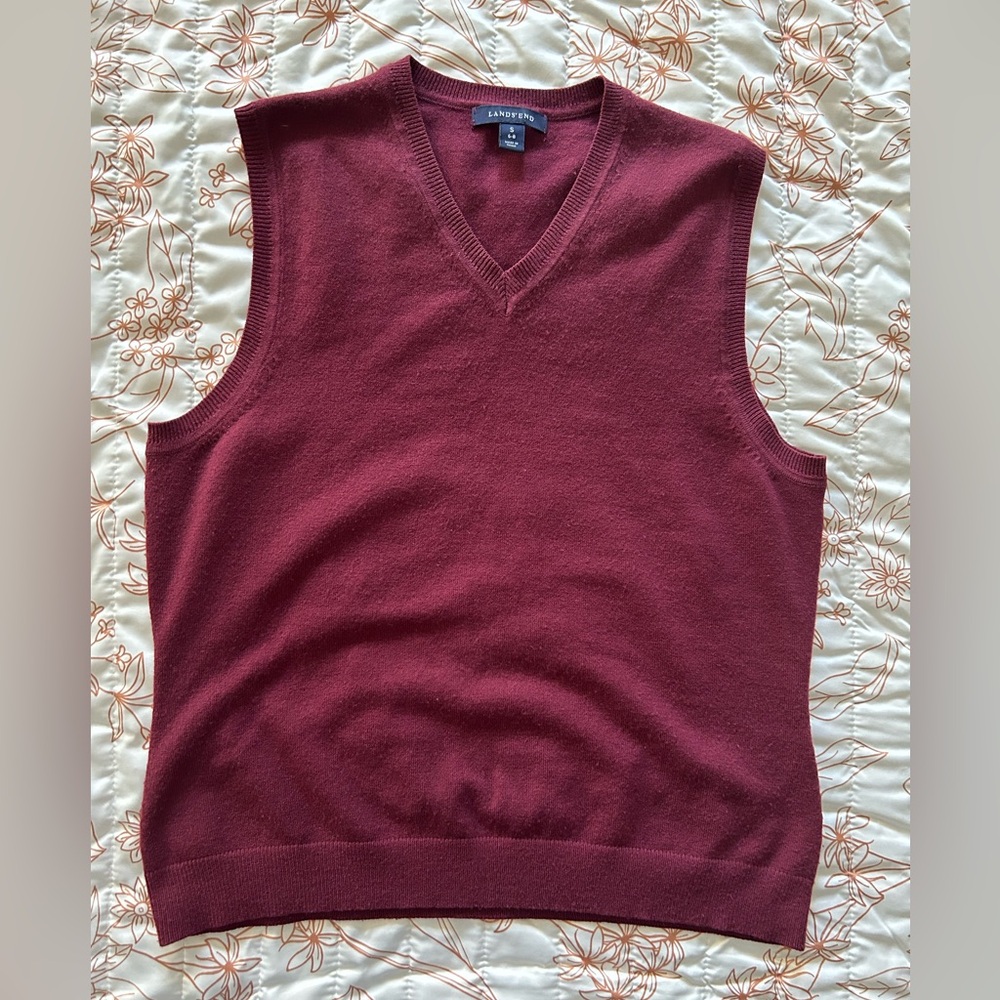 Burgundy vest
